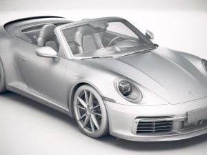 Porsche 911 Carrera 4S Cabrio 2019 3D Model
