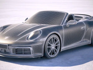 Porsche 911 Carrera 4S Cabrio 2019 3D Model