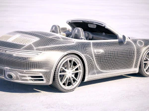 Porsche 911 Carrera 4S Cabrio 2019 3D Model