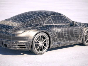 Porsche 911 Carrera 4S Cabrio 2019 3D Model