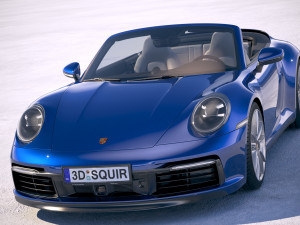 Porsche 911 Carrera 4S Cabrio 2019 3D मॉडल