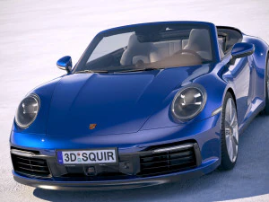 Porsche 911 Carrera 4S Cabrio 2019 3D Model