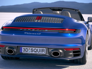 Porsche 911 Carrera 4S Cabrio 2019 3D मॉडल