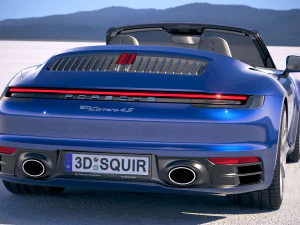 Porsche 911 Carrera 4S Cabrio 2019 3D Model