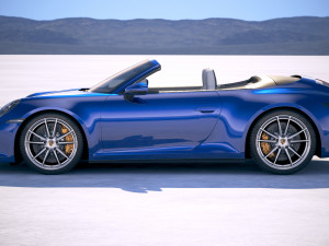 Porsche 911 Carrera 4S Cabrio 2019 3D मॉडल