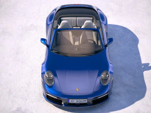 Porsche 911 Carrera 4S Cabrio 2019 3D Model