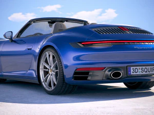 Porsche 911 Carrera 4S Cabrio 2019 3D Model