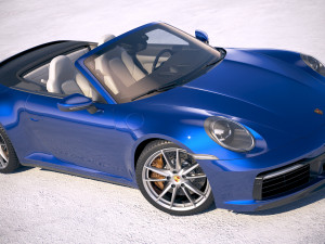 Porsche 911 Carrera 4S Cabrio 2019 3D मॉडल