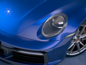 Porsche 911 Carrera 4S Cabrio 2019 3D मॉडल