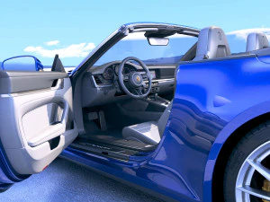 Porsche 911 Carrera 4S Cabrio 2019 3D Model