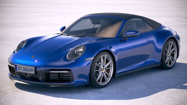 Porsche 911 Carrera 4S Cabrio 2019 3D मॉडल .c4d .max .obj .3ds .fbx .stl .blend 