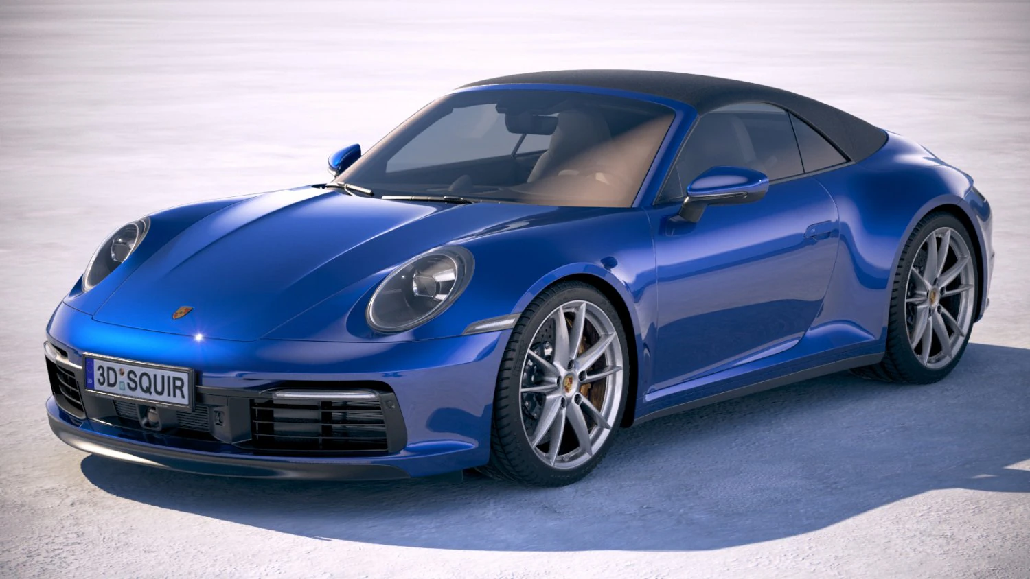 Porsche 911 Carrera 4S Cabrio 2019 3D Model .c4d .max .obj .3ds .fbx .stl .blend 