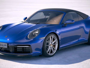 Porsche 911 Carrera 4S Cabriolet 2019 Modèle 3D
