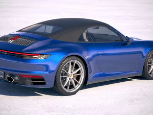 Porsche 911 Carrera 4S Cabrio 2019 3D Model
