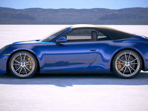 Porsche 911 Carrera 4S Cabrio 2019 3D मॉडल