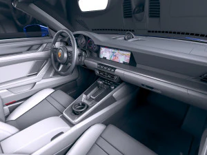 Porsche 911 Carrera 4S Cabrio 2019 3D Model