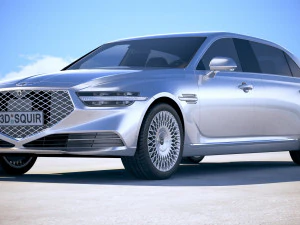 Genesis G90L 2020 3D Model