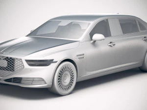 Genesis G90L 2020 3D Model