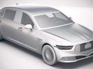 Genesis G90L 2020 Model 3D