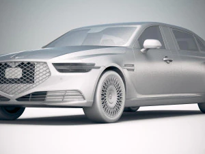 Genesis G90L 2020 3D Model