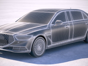 Genesis G90L 2020 Model 3D