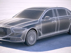 Genesis G90L 2020 3D Model