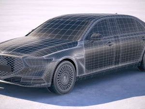 Genesis G90L 2020 3D Model