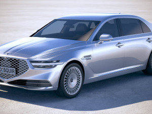 Genesis G90 2020 3Dモデル