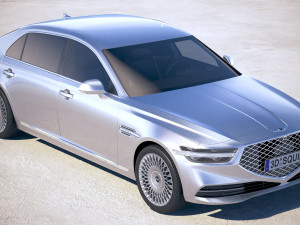 Genesis G90 2020 3Dモデル