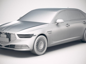 Genesis G90 2020 3Dモデル