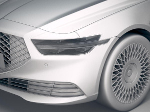 Genesis G90 2020 3Dモデル