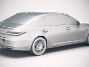 Genesis G90 2020 3Dモデル