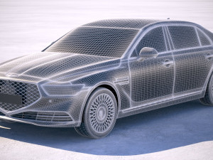 Genesis G90 2020 3Dモデル