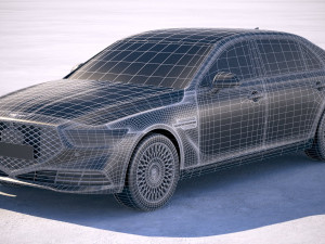Genesis G90 2020 3Dモデル