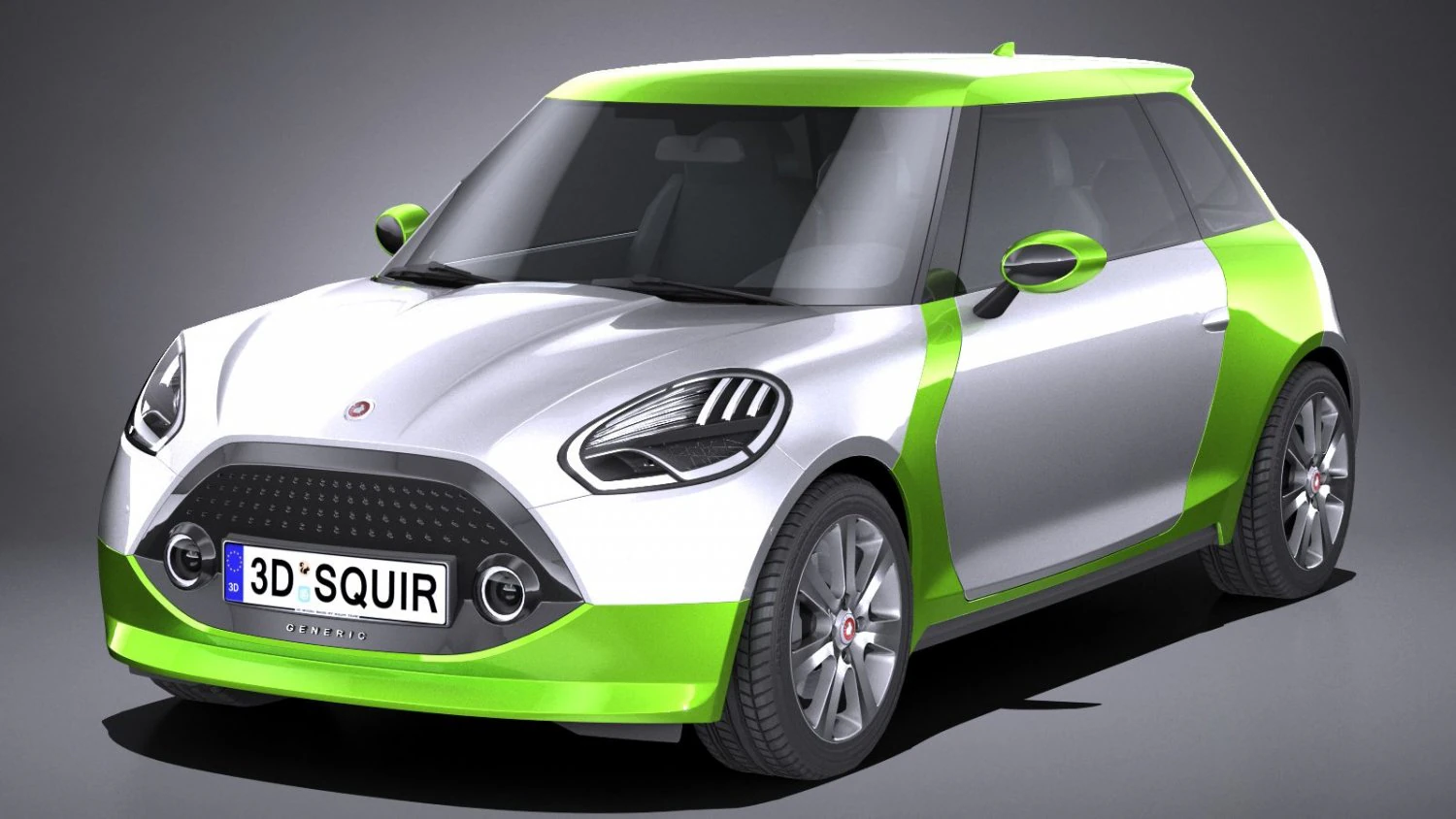 Poli rendah Generik Electric Compact 2018 Model 3D .c4d .max .obj .3ds .fbx .stl .blend 