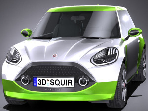 Generic Electric Compact 2018 lowpoly Model 3D