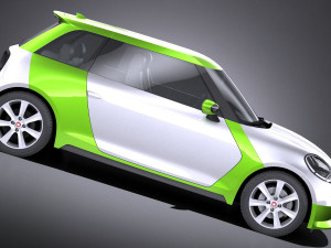 Generic Electric Compact 2018 lowpoly Model 3D