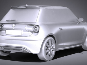 Generic Electric Compact 2018 lowpoly Model 3D
