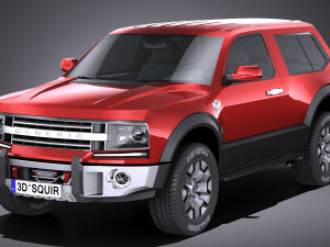 Generic 4x4 2018 lowpoly 3D Model