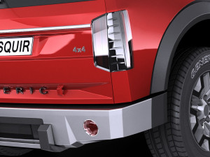 Generic 4x4 2018 lowpoly Modèle 3D