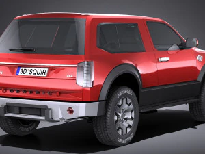 Generic 4x4 2018 lowpoly 3D Model