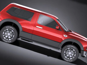 Generic 4x4 2018 lowpoly 3D Model