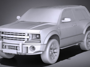 Generic 4x4 2018 lowpoly Modèle 3D
