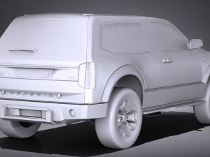 Generic 4x4 2018 lowpoly Modèle 3D