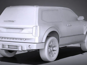 Generic 4x4 2018 lowpoly 3D Model