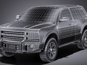 Generic 4x4 2018 lowpoly Modèle 3D