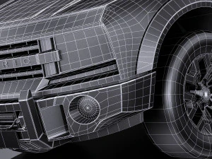 Generic 4x4 2018 lowpoly 3D Model