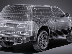 Generic 4x4 2018 lowpoly Modèle 3D