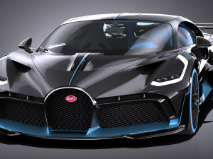 Bugatti Divo 2019 Lowpoly Model 3D