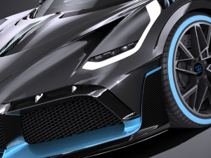 Bugatti Divo 2019 Lowpoly Model 3D